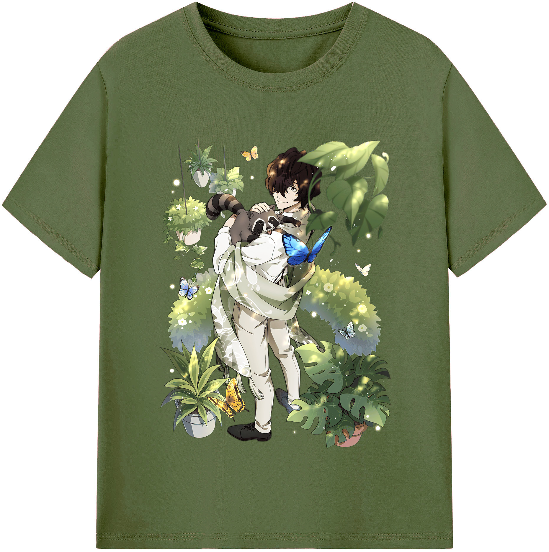 （画像用） 文豪ストレイドッグス Bungo Stray Dogs 綿100％半袖Tシャツ（フロントプリント）